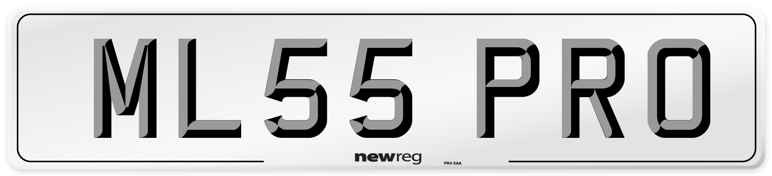 ML55 PRO Number Plate from New Reg